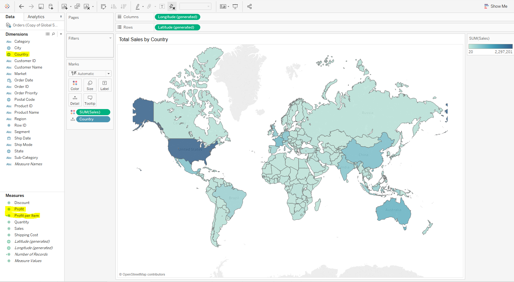 final map output